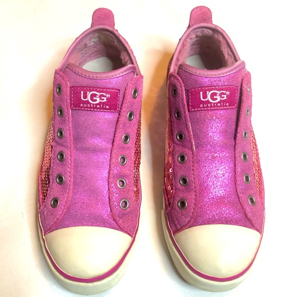 UGG Laela sparkles sequins raspberry sneakers - Picture 2 of 14